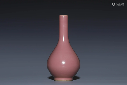 Rouge-Red Glaze Bottle Vase