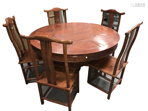 Chinese Hardwood (possibly Huanghuali) Table with