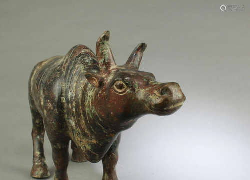 A Bronze Mythical Beast Ornament