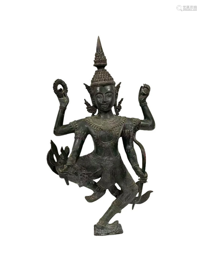 A Bronze Bodhisattva Statue