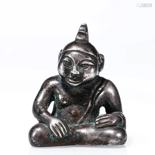 Silver Made Seated Attendant