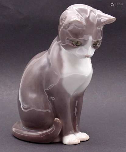 Sitzende Katze, "Bing & Gröndahl", H- 12,0cm