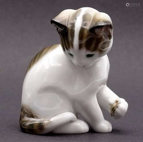 kl. sitzende Katze "Rosenthal" -Classic Rose Colle...