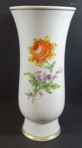 grosse Vase "Meissen" Blumenmalerei