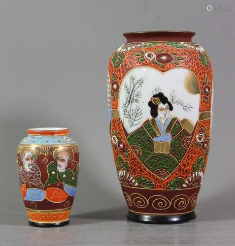 2x div. Satsuma-Vase, Japan