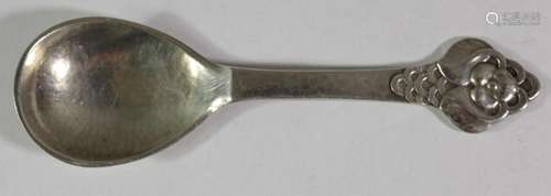 Sahnelöffel, Evald Nielsen 1921, 830er Silber, ca. 31gr.