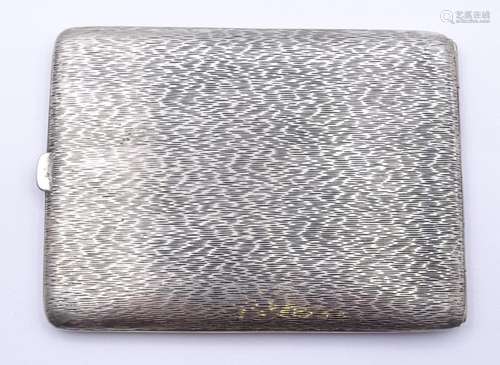 Zigaretten Etui, Silber 0.800, Innen mit Ziermonogramm und D...