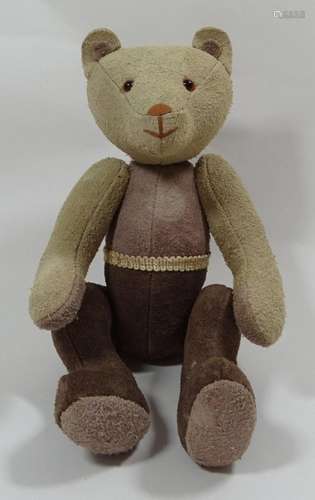 Teddy aus Wildleder, Handarbeit, H. 30 cm