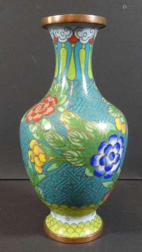 Cloissonne-Vase, China, H-16 cm