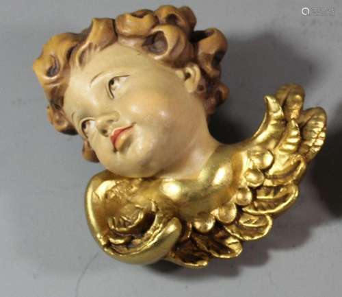 Wand-Putto "Anri", wohl Pressholz