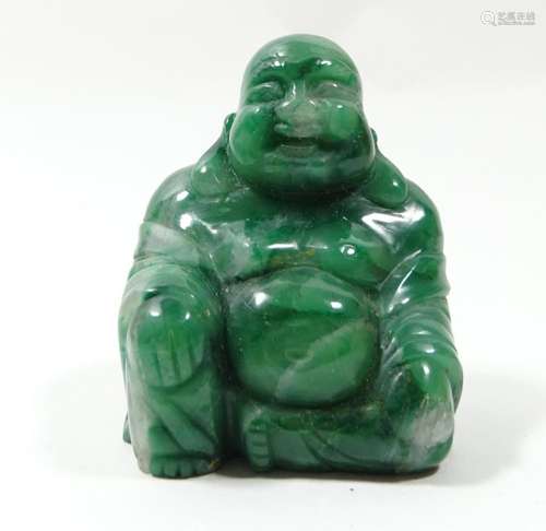 Jade-Buddha, H. 6 cm