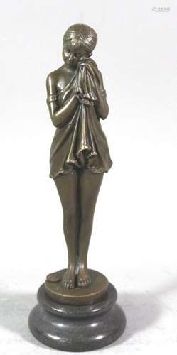 Bronze nach CHIPARUS, DÉMETRE HARALAMB (1886-1947), traurige...