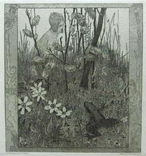 Heinrich VOGELER (1872-1942), Froschbraut von 1899, Radierun...