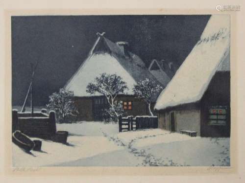 Cornelius Johannes ROGGE (1874-1936), Stille Nacht, Radierun...