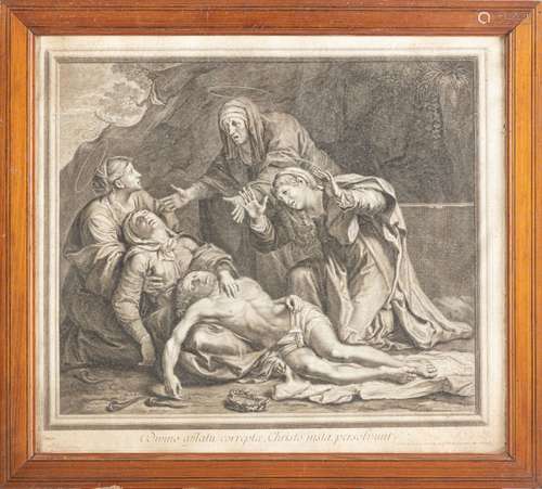 D'après Annibal CARRACHE (1560-1609) La lamentation du Chris...