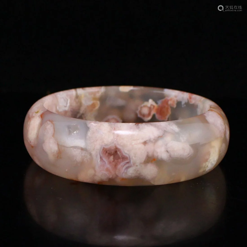 Beautiful Design Shuicao Agate Bracelet w Certificate