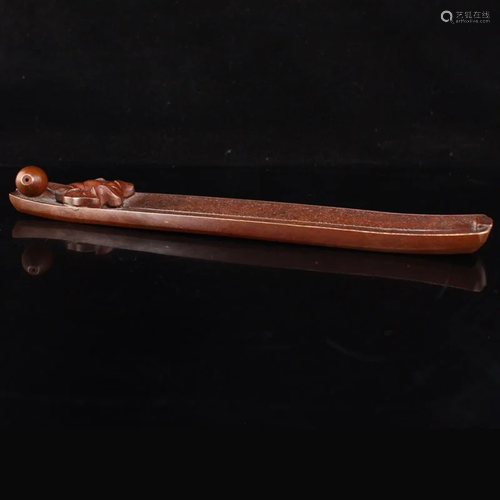 Chinese Red Copper Lotus Leaf Incense Burning Tools