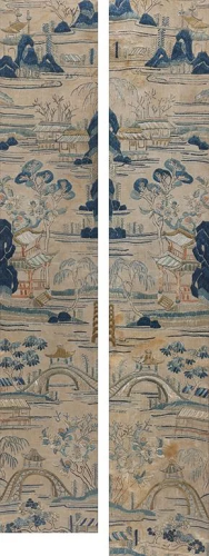 Two Antique Chinese Embroideries