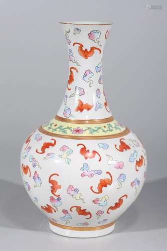 Chinese Enameled Porcelain Vase