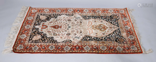 Chinese Rectangular Silk Rug