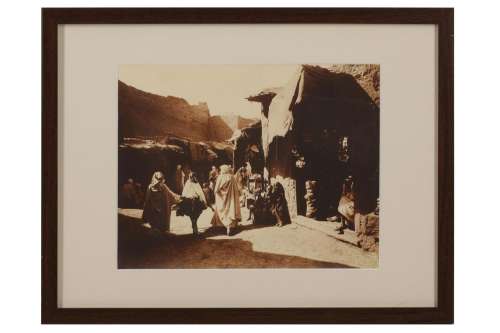 MARKET STREET OF BRISKA Algeria, ca.1900, Alexandre Bougault...