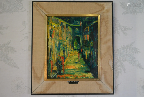 Paris street view oil painting