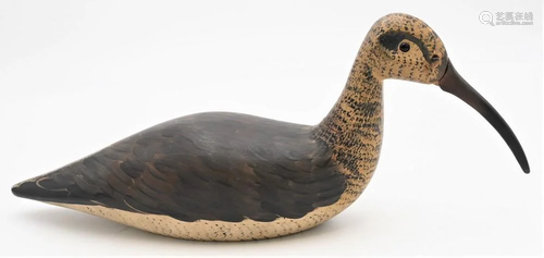 Curlew Decoy, in original paint, nice wet on wet