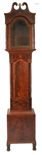 Federal Mahogany Tall Clock Case