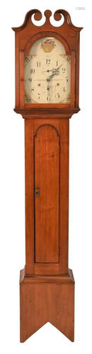 Seth Thomas Mahogany Tall Clock, having painted wood