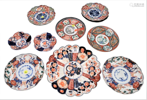 Group of 11 Imari Porcelain Dishes, to include a set of