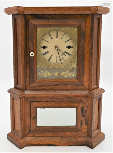 Atkins Rosewood Wagon Spring Clock, having 30 day