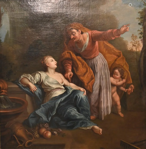 Large Allegorical Scene, showing a partially nude young