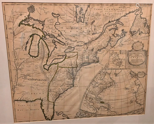 A New Map of the English Empire in America, 1719,