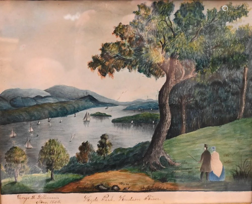 American School, 19th century, Hyde Park, Hudson River,