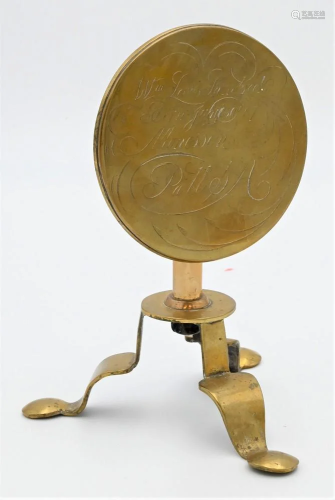 Pennsylvania Brass Candle Reflector, having round tip