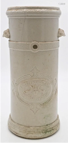 Filtre Chamberland System Pasteur Stoneware Container,