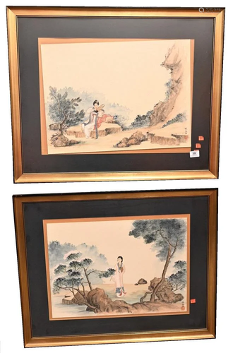 Group of 15 Chinese and Japanese Paintings, to include