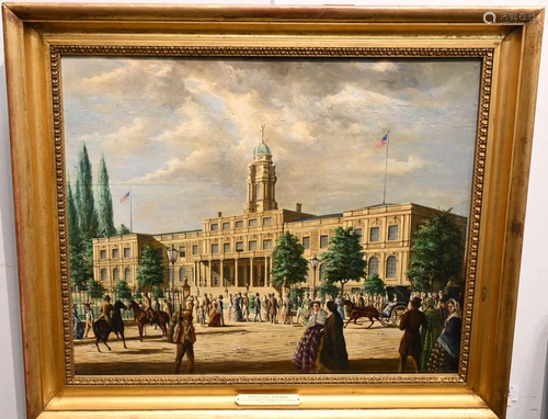 American School, 19th century, View of New York City