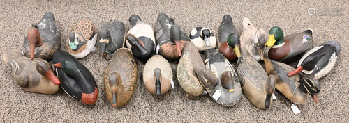 Group of 18 Duck Decoys