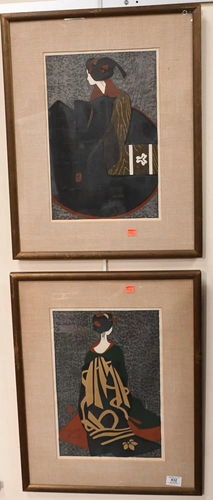 Pair of Kiyoshi Saito, 1907 - 1997, Japanese