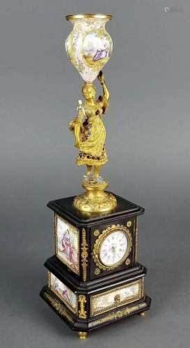 Pure Bronze Gold Gilded Vienna Clock