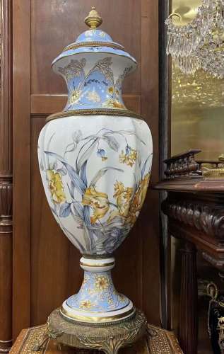 Limoges Hand-Painted Bottle