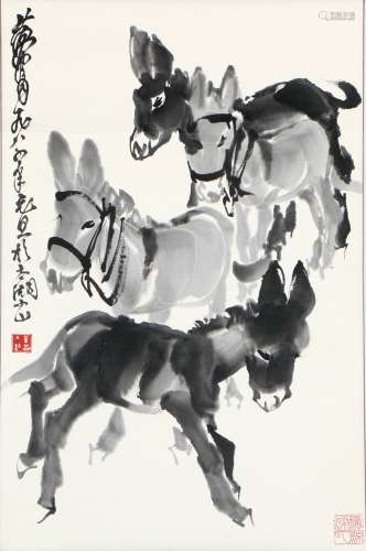 Ink Painting Of Donkey - Huang Zhou