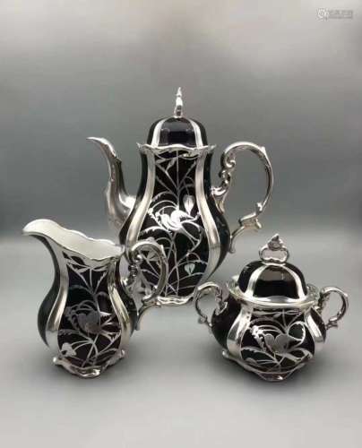 Silver Gilded Tea Set