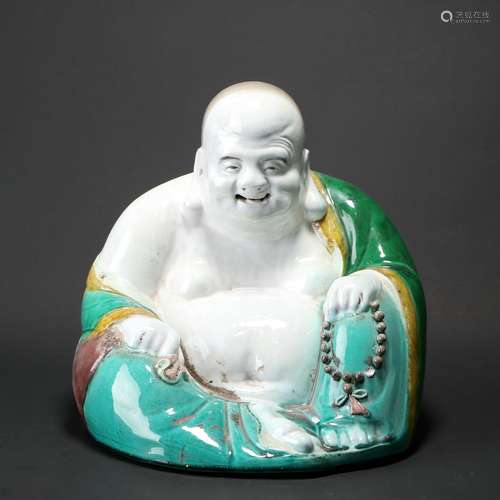 Tricolor Porcelain Maitreya Buddha