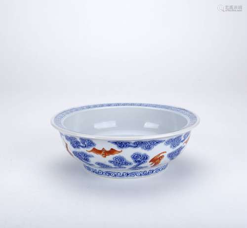 Blue And White Fanhong Porcelain Bowl