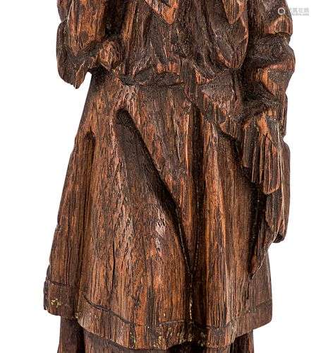 Saint Jacques en chêne sculpté.Dans le style du XVIe siècleH...