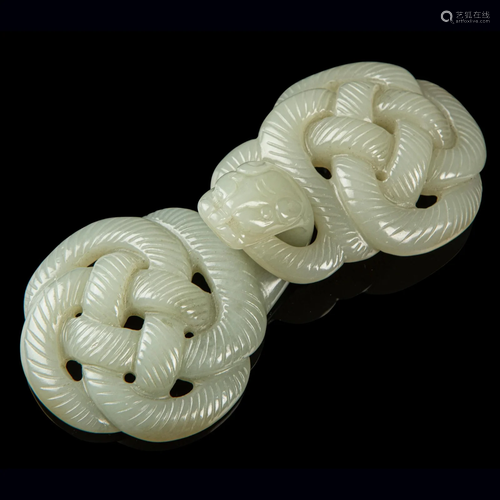 SET OF CELADON JADE 'DRAGON' BELT HOOKS MING TO …