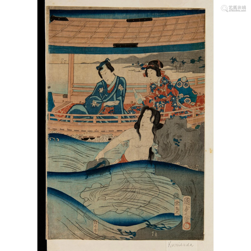 UTAGAWA KUNISADA II (1823-1880) EDO PERIOD, 1865