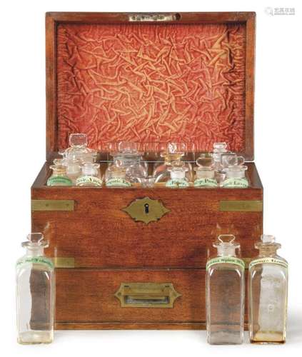 George I medicine box in mahogany and brass, by Apothecaris ...